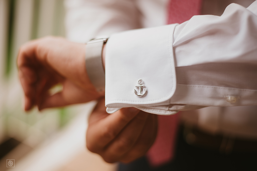 Special nautical themed wedding cufflinks 