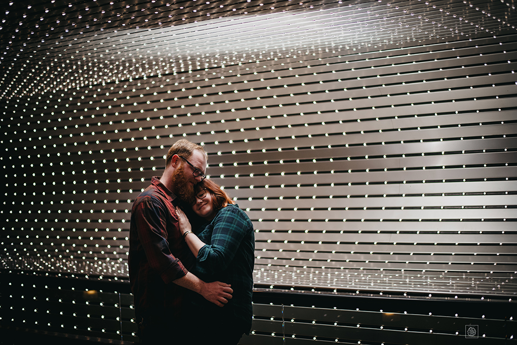 Washington, D.C. Engagement Photography at Leo Villareal Walkway