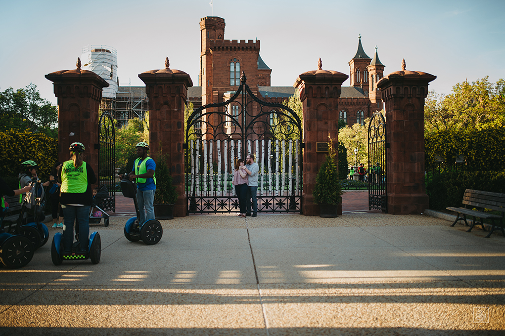 Washington, D.C. Engagement Photography at the Smithsonian Castle