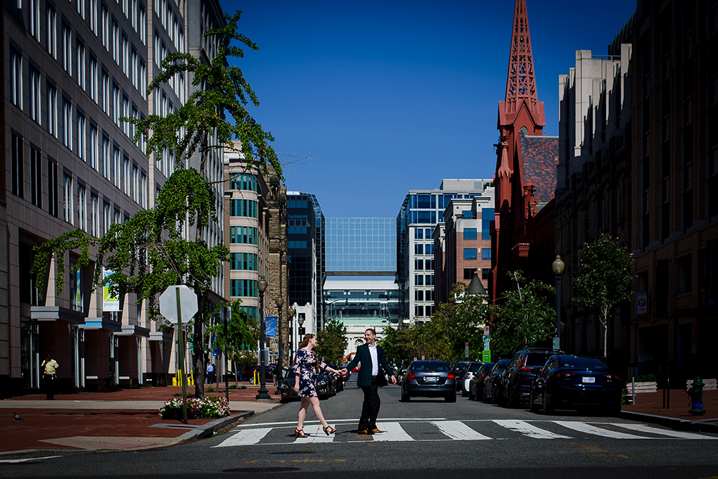 Downtown DC Engagement Session China Town DC