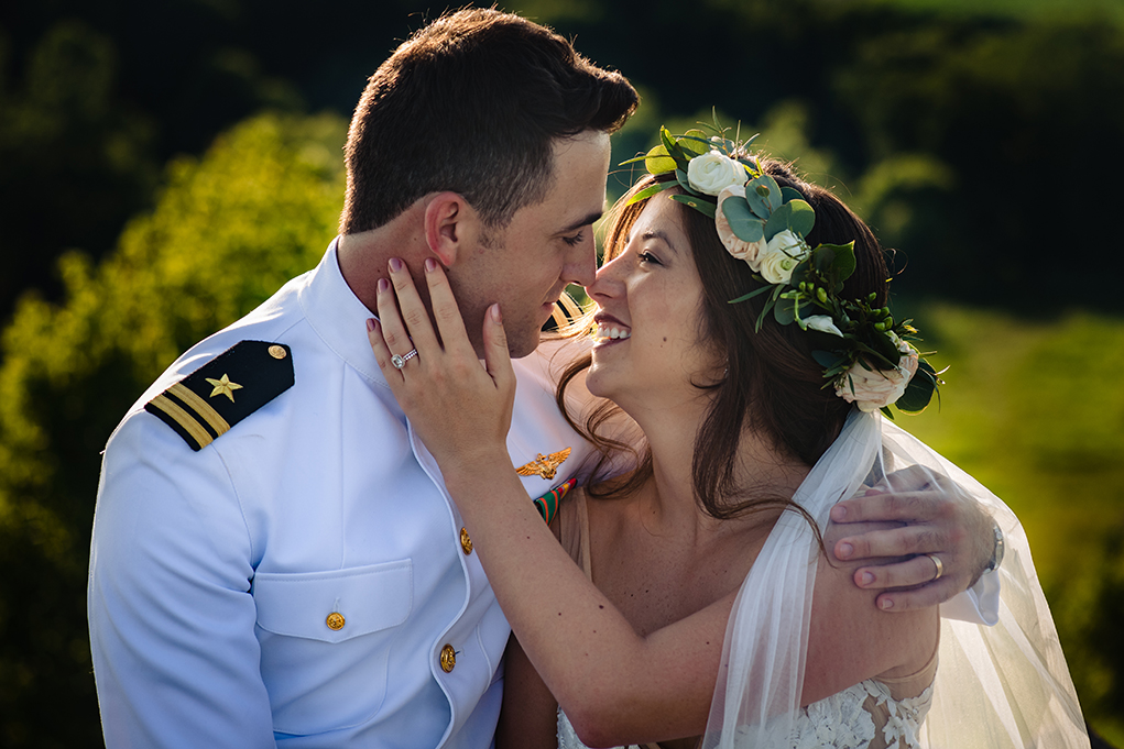 Blue Valley Vineyard and Winery Wedding Couples Portraits