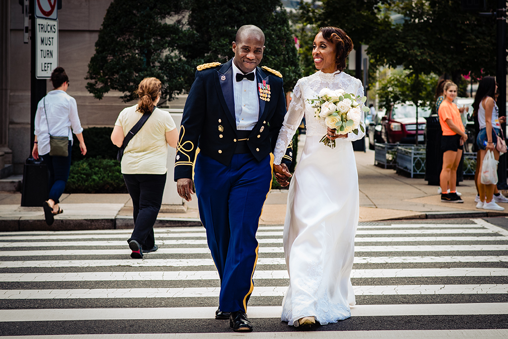 Tyra Earl Downtown DC Lafayette Park Just Married