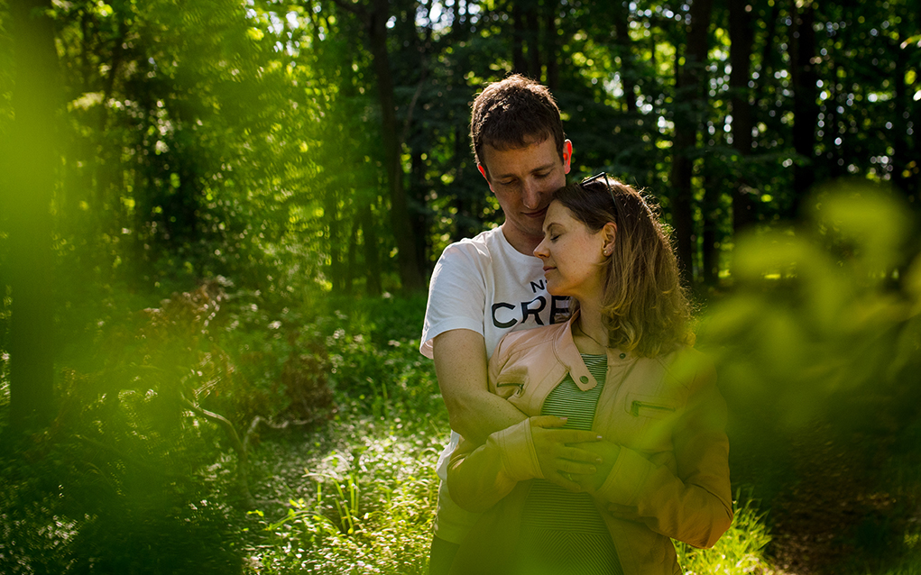 Steffi Torben Couple's Portrait Kirchhorst Forest Destination Germany