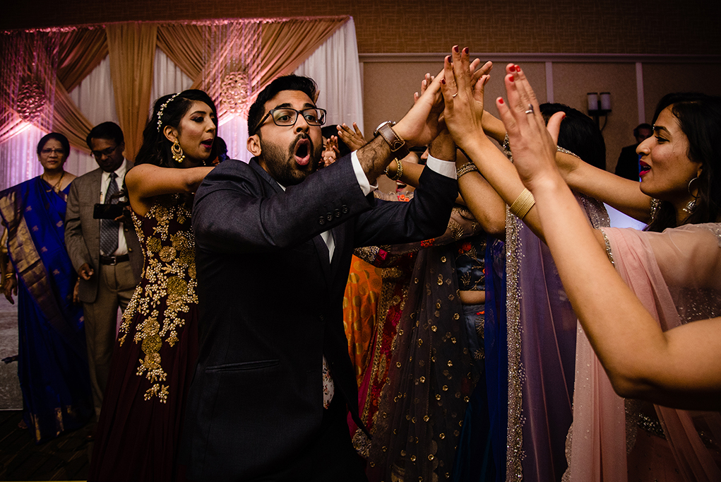 Indian Wedding Reception Bride Groom Entrance William F. Bolger Center Maryland