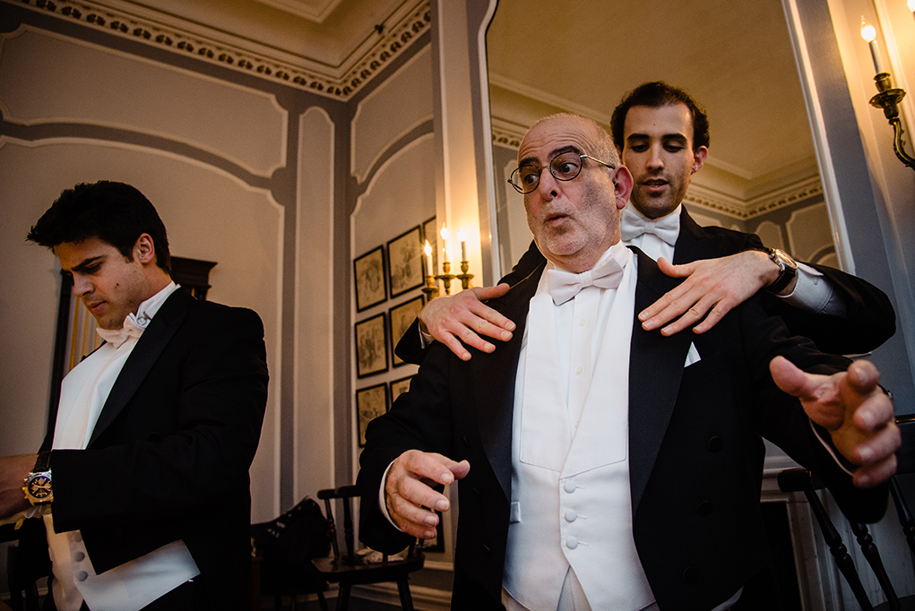 Cosmos Club DC Wedding Groom Getting Ready