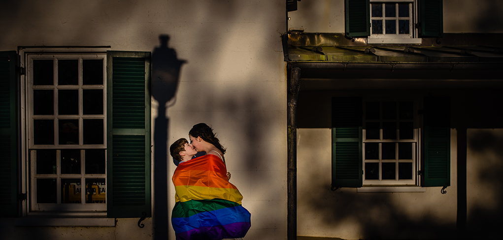 Great Falls Maryland engagement photos for LGBTQ couple. Photography by DC based wedding photographers Anji and Pete Martin of Potok's World Photography