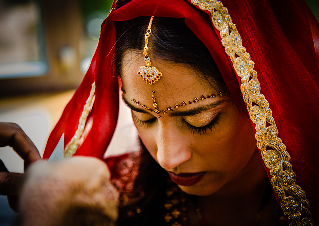 Multicultural Indian Coorg wedding ceremony at the Silver Springs Civic Center in Maryland photographed by DC wedding and engagement photographers of Potok's World Photography