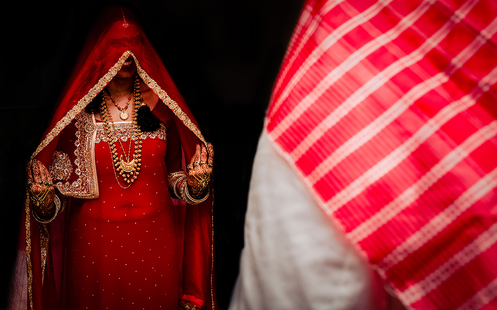 Multicultural Indian Coorg wedding ceremony at the Silver Springs Civic Center in Maryland photographed by DC wedding and engagement photographers of Potok's World Photography