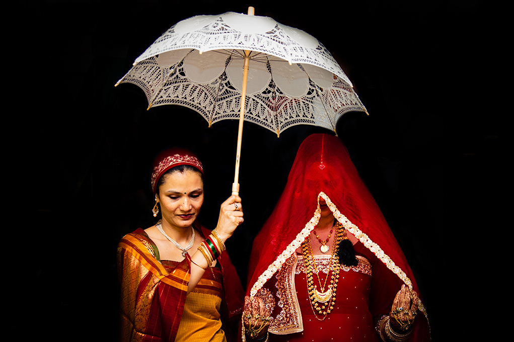 Multicultural Indian Coorg wedding ceremony at the Silver Springs Civic Center in Maryland photographed by DC wedding and engagement photographers of Potok's World Photography