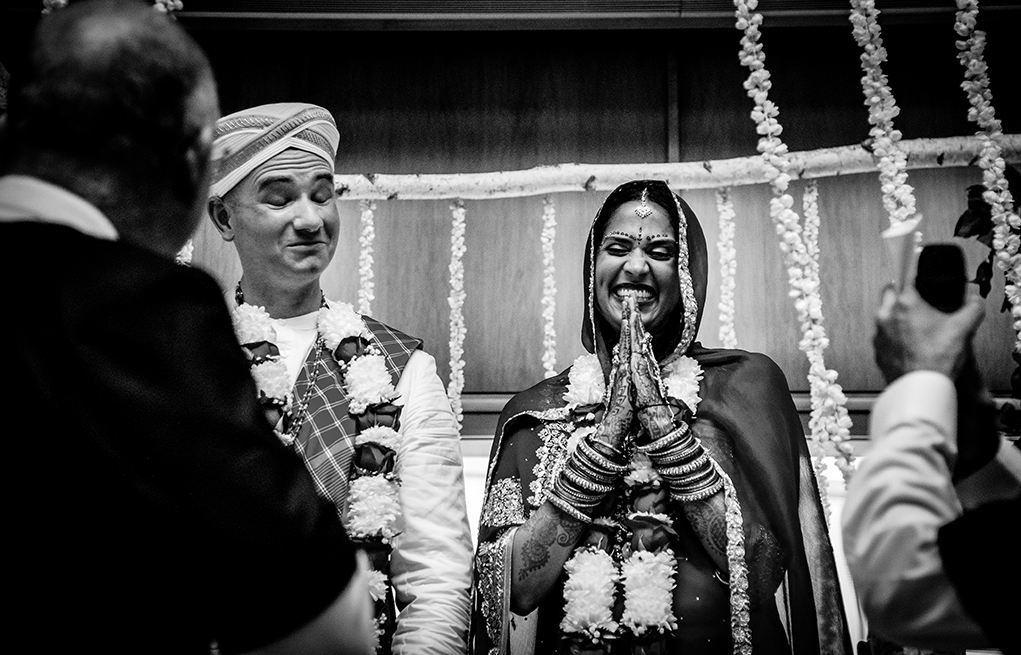 Multicultural Indian Coorg wedding ceremony at the Silver Springs Civic Center in Maryland photographed by DC wedding and engagement photographers of Potok's World Photography