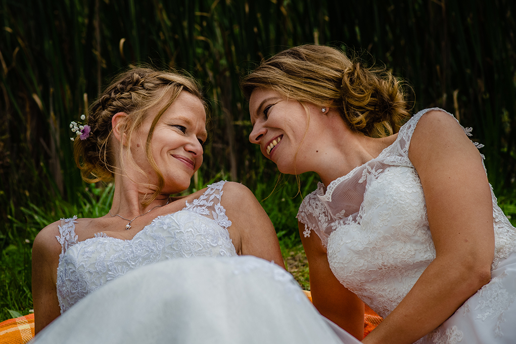 Same-sex destination wedding in Germany by award-winning DC photographers of Potok's World Photography