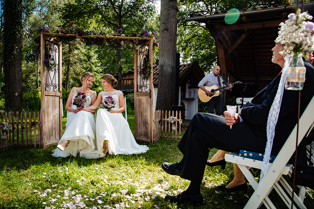 Same-sex destination wedding in Germany by award-winning DC photographers of Potok's World Photography