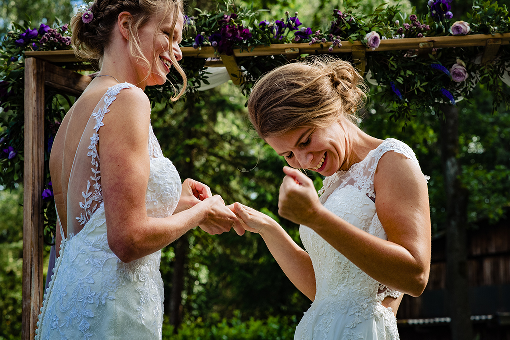 Same-sex destination wedding in Germany by award-winning DC photographers of Potok's World Photography