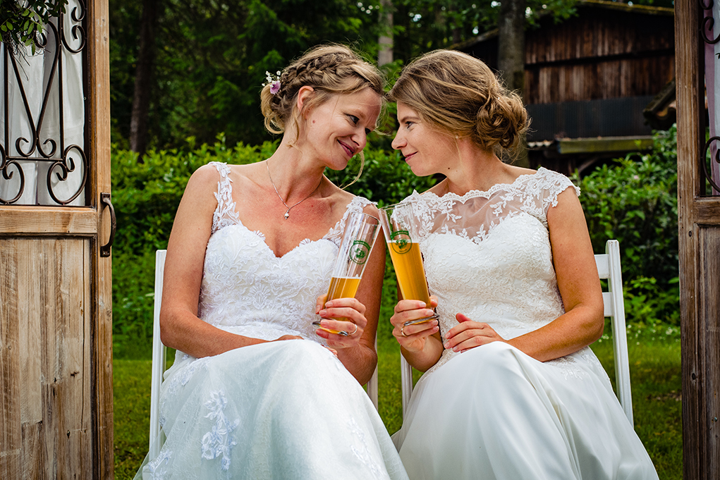 Same-sex destination wedding in Germany by award-winning DC photographers of Potok's World Photography