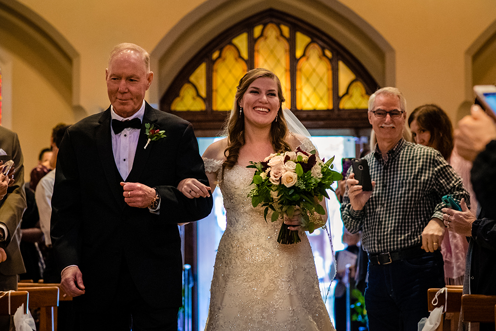 Wedding ceremony at Dahlgren Chapel at Georgetown University before Omni Shoreham DC by DC wedding photographers Potok's World Photography