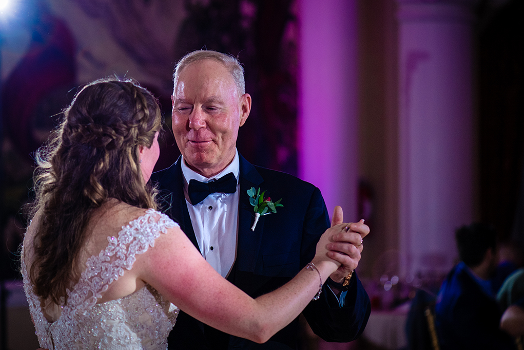 Father-daughter dance at the Omni Shoreham DC wedding by DC wedding photographers Potok's World Photography