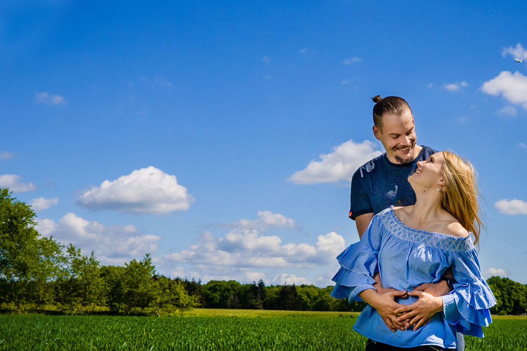 Nature inspired outdoor engagement photos in Hannover, Germany by Washington DC wedding photographers of Potok's World Photography