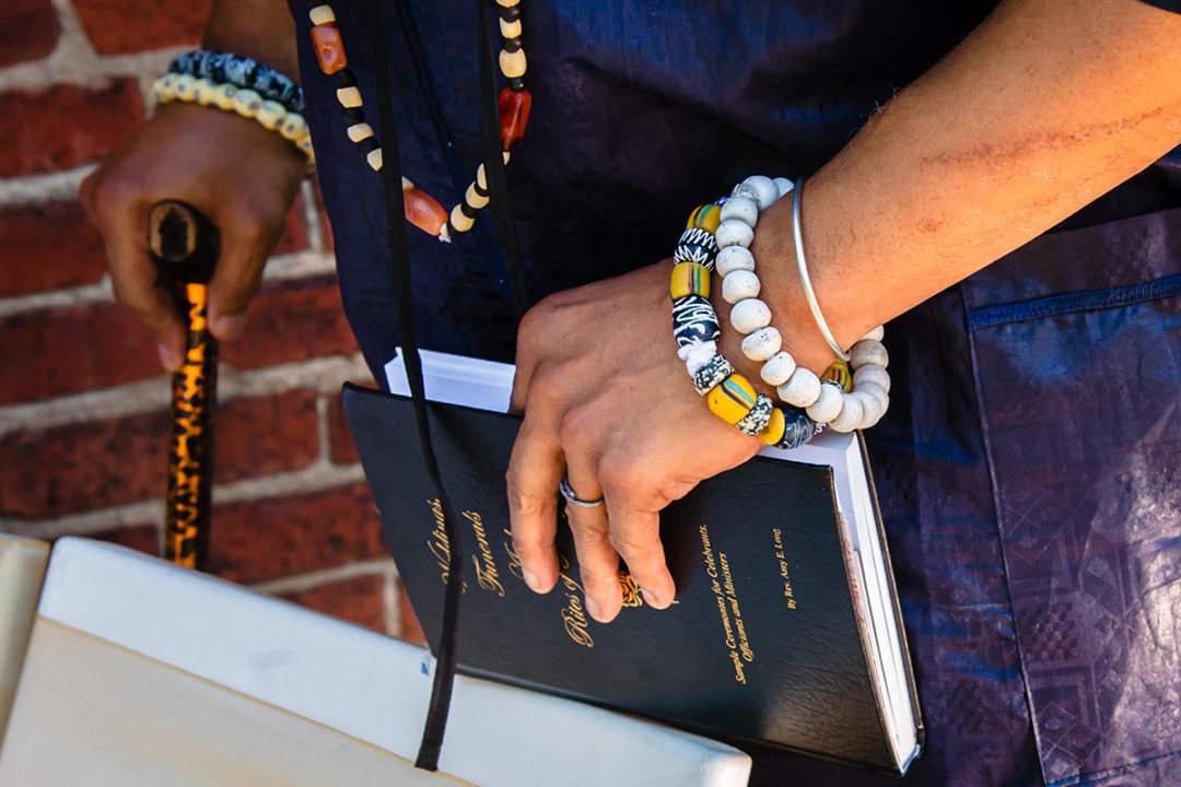  Book of prayers and celebrations at a Washington DC micro wedding at Fathom Gallery by Potok's World Photography