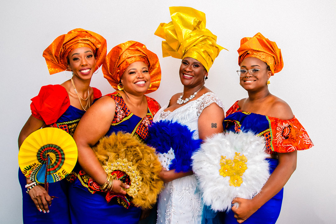 Vibrant Ghanaian compact wedding at Fathom Gallery by DC wedding photographers of Potok's World Photography 