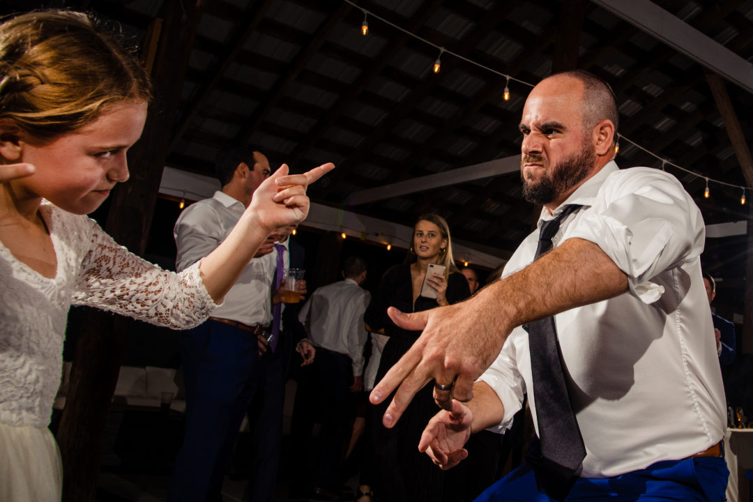 Wedding reception moment at Vanish Brewery Virginia wedding by DC wedding and engagement photographers Potok's World Photography