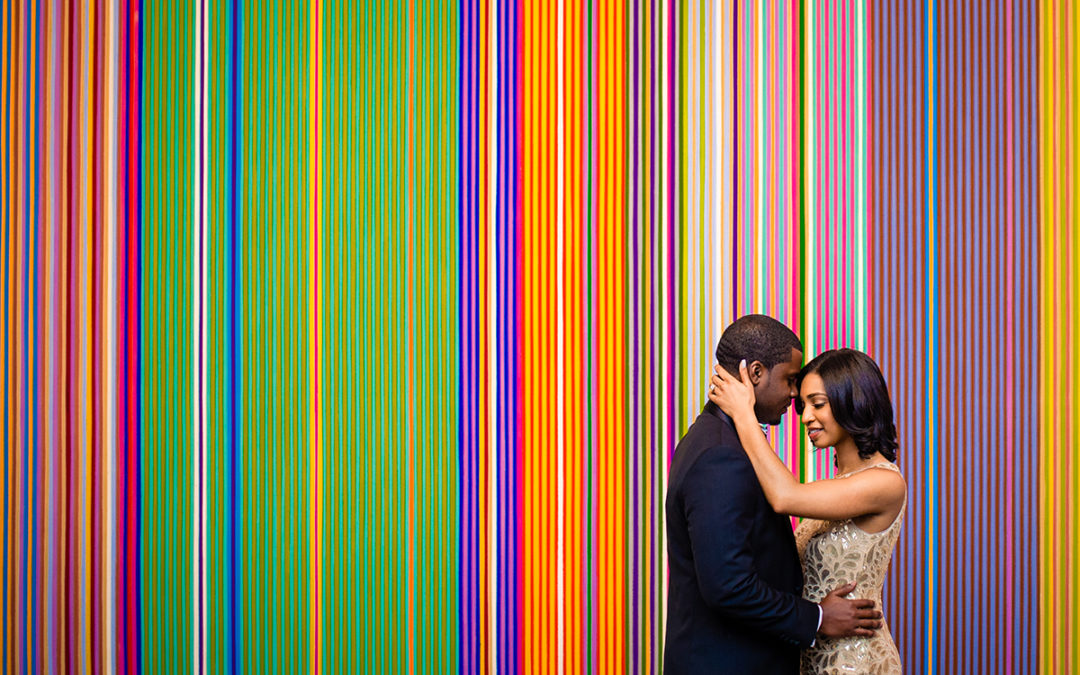 Creative engagement photos at the National Portrait Gallery in DC by Anji Martin of Potok's World Photography