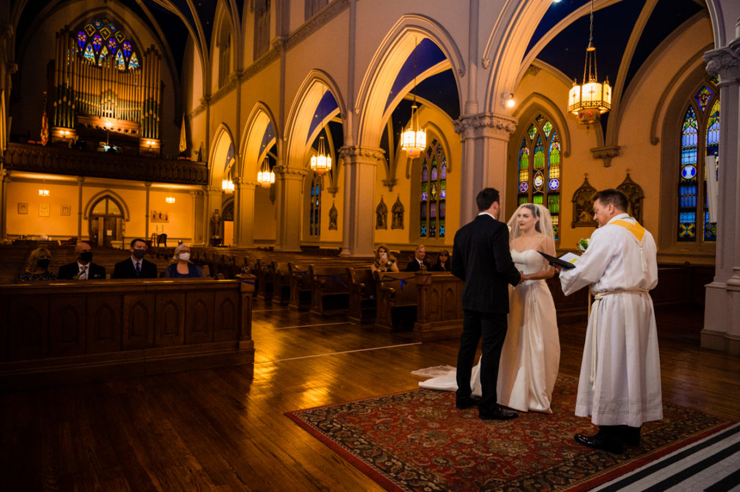 Capitol Hill church wedding ceremony by DC wedding photographers of Potok's World Photography