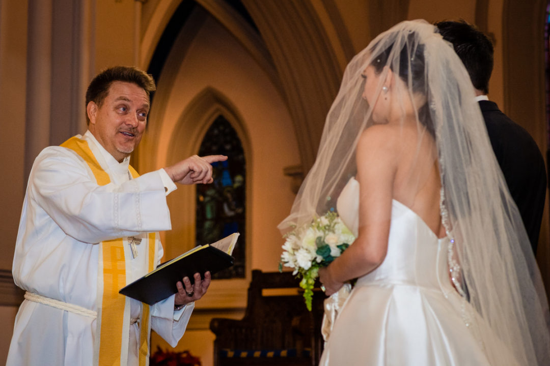 Capitol Hill church wedding ceremony by DC wedding photographers of Potok's World Photography