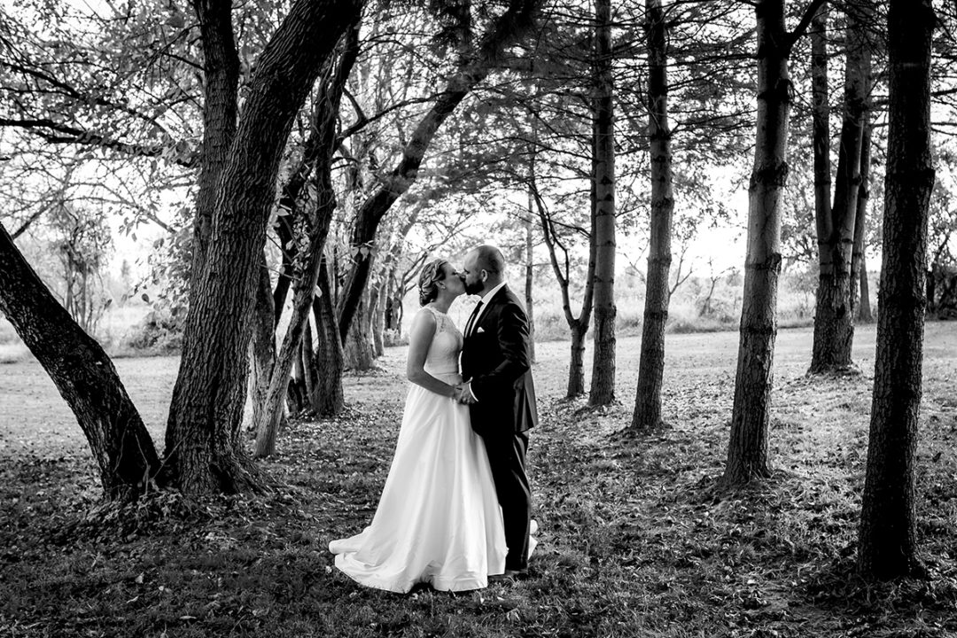 Vanish Farmwood Brewery fall Virginia wedding bride and groom portraits by DC wedding photographers of Potok's World Photography