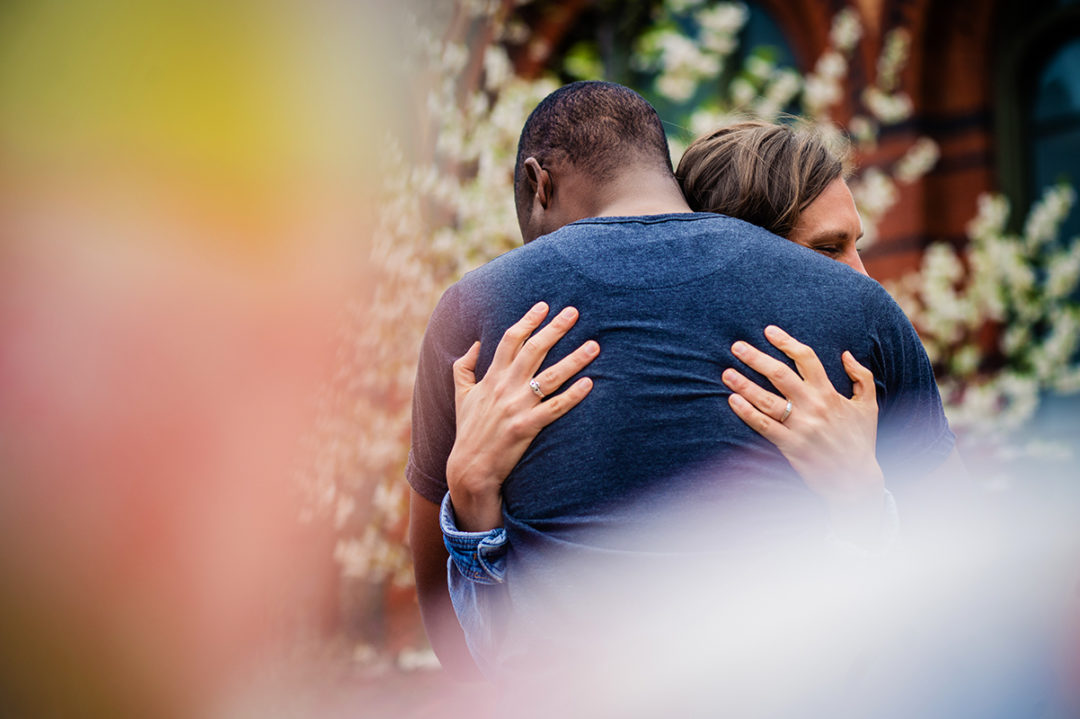 Smithsonian Garden Enid A. Haupt Cherry Blossom engagement photos by DC wedding photographers of Potok's World Photography