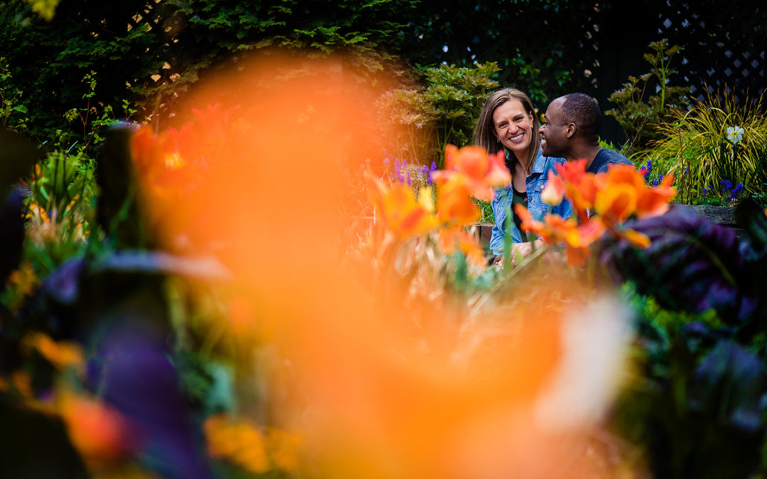 Smithsonian Mary Livingston Ripley Garden engagement photos by DC wedding photographers of Potok's World Photography