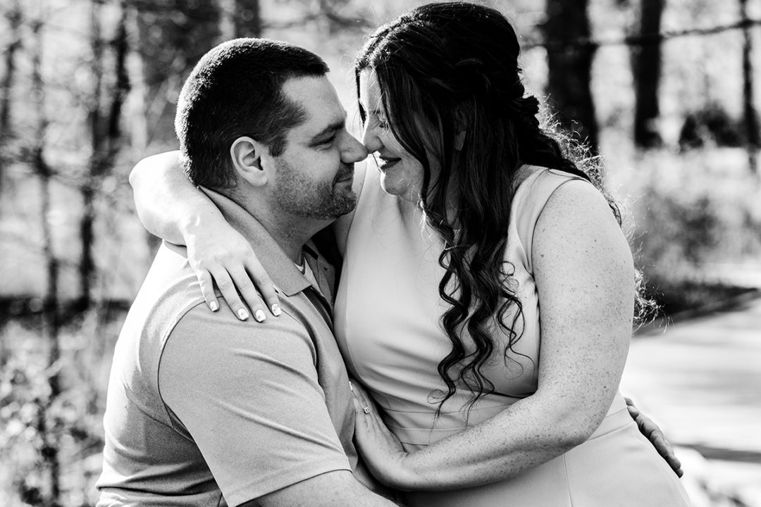 Engagement photos at Green Spring Gardens in Virginia by DC wedding photographers of Potok's World Photography