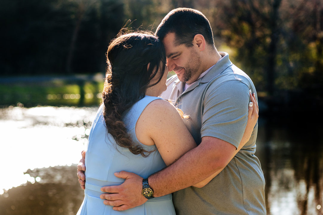 Engagement photos at Green Spring Gardens in Virginia by DC wedding photographers of Potok's World Photography