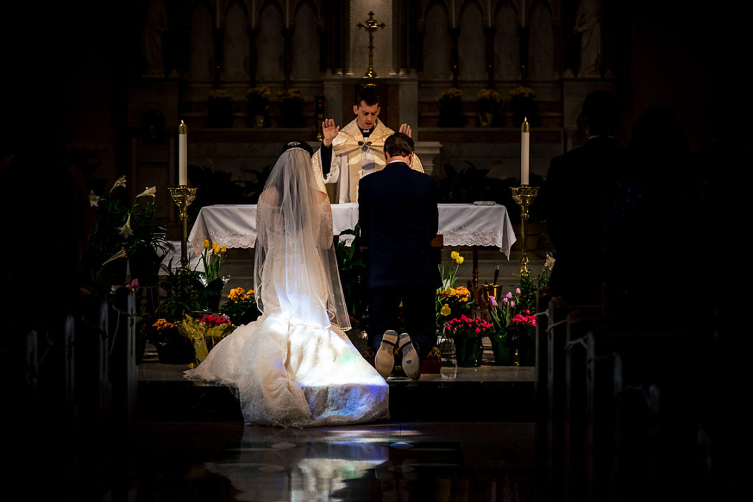 Church ceremony in Capitol Hill by DC wedding photographers of Potok's World Photography