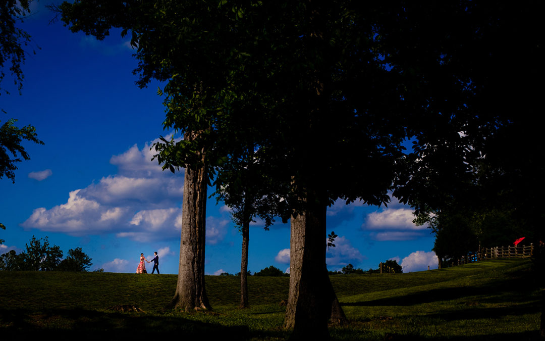 Creative couples portraits of bride and groom at the Winery at Bull Run by DC wedding photographers of Potok's World Photography