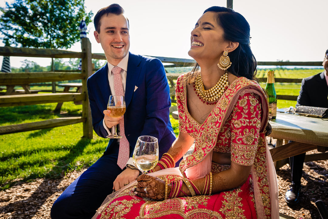 Indian American Fusion wedding at the Winery at Bull Run by DC wedding photographers of Potok's World Photography