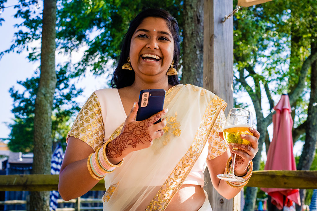 Indian American Fusion wedding at the Winery at Bull Run by DC wedding photographers of Potok's World Photography