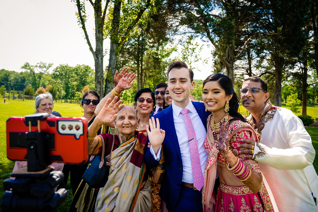 Indian American fusion wedding at the Winery at Bull Run by DC wedding photographers of Potok's World Photography