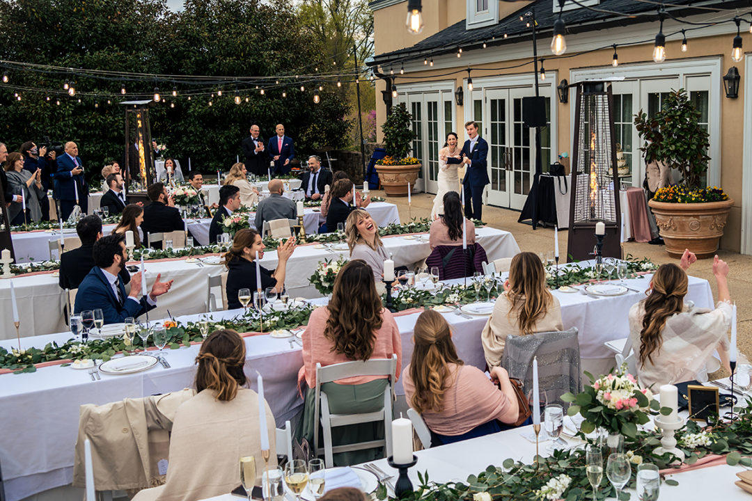 Wedding reception at Salamander Resort in Middleburg Virginia by DC wedding photographers of Potok's World Photography