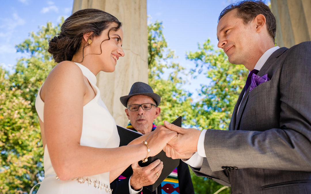 DC War Memorial Wedding Ceremony by Potok's World Photography