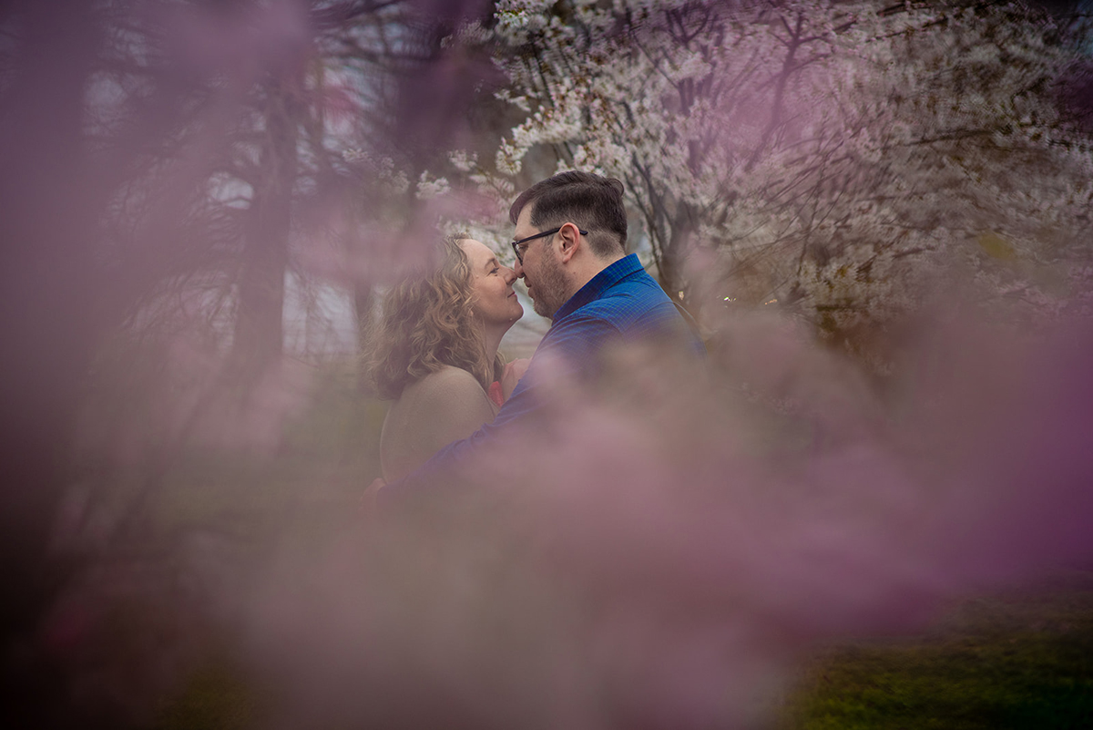 Hains Point and East Potomac Park DC Cherry Blossom Engagement Session by Potok's World Photography