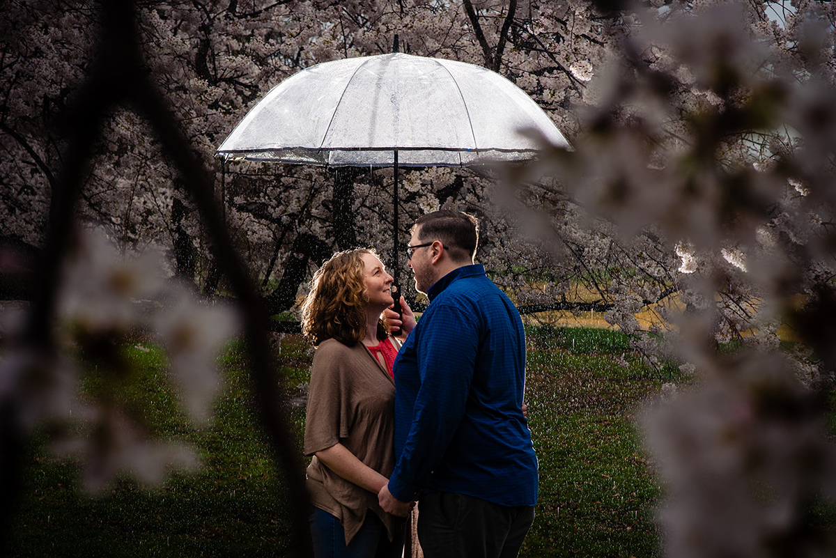 Hains Point and East Potomac Park DC Cherry Blossom Engagement Session by Potok's World Photography