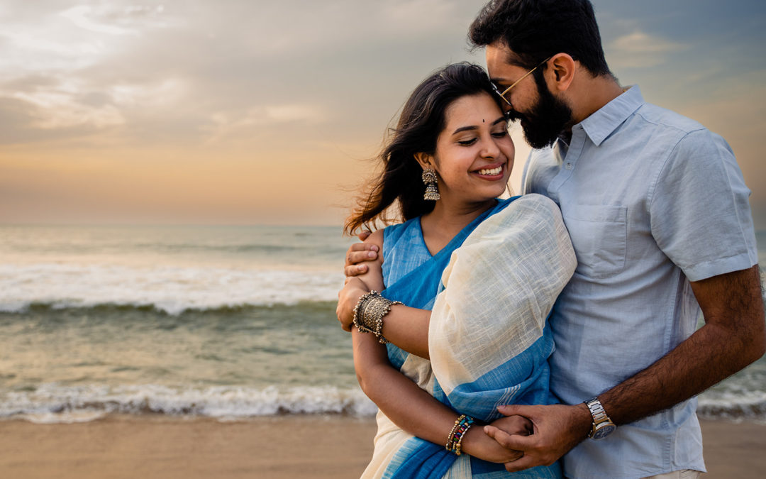 Chennai Beach Engagement Photos | Potok’s World Photography