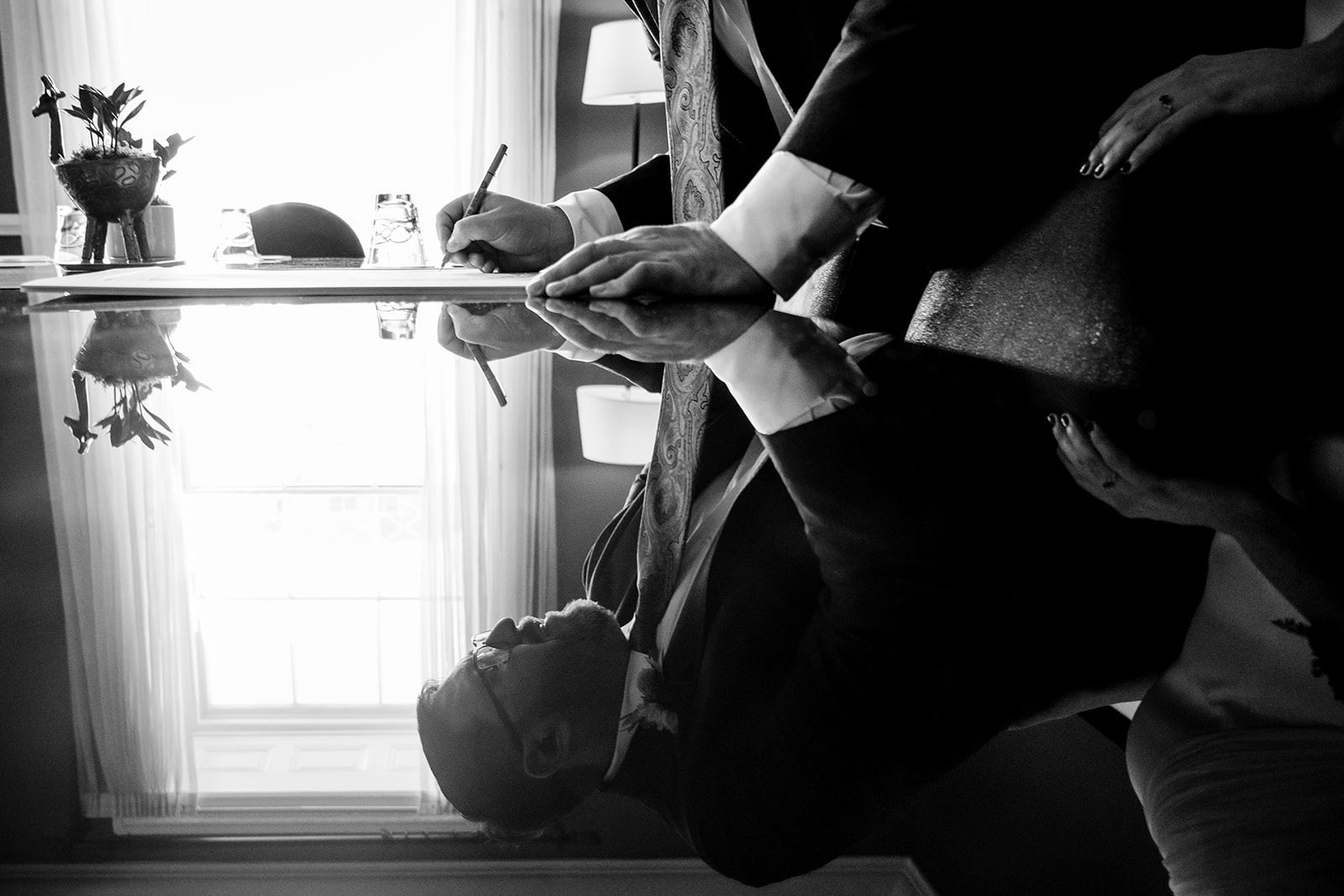 Ketubah signing at Hotel Monaco in Washington DC by Potok's World Photography