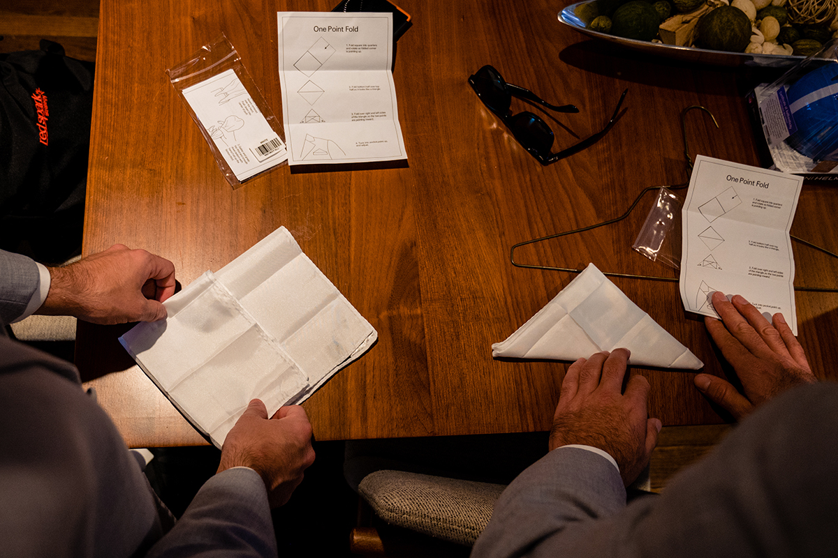 Groom getting ready with his groomsmen before wedding ceremony in Washington DC by Potok's World Photography