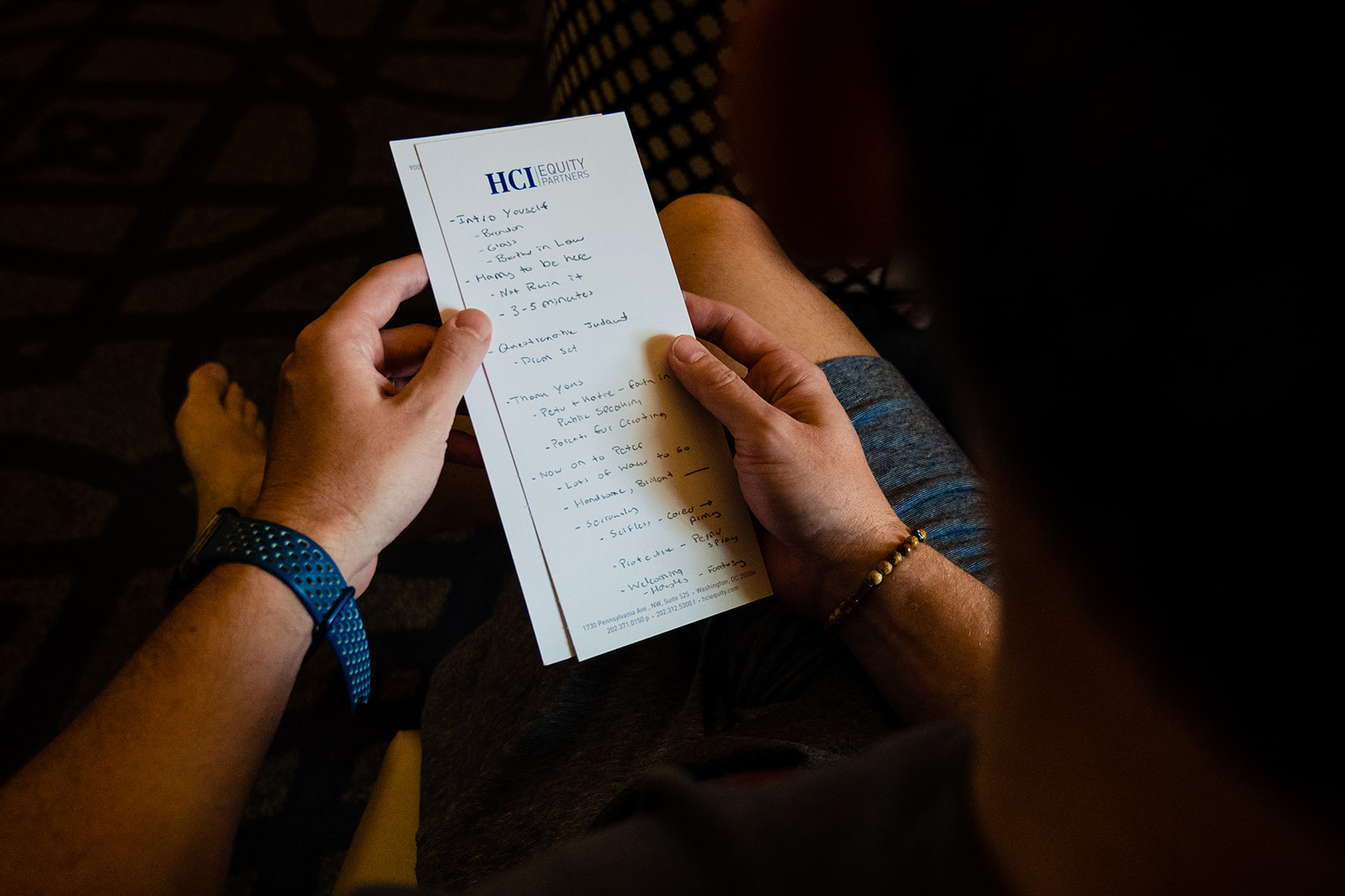 Groom getting ready at Hotel Monaco in Washington DC before the wedding ceremony by Potok's World Photography