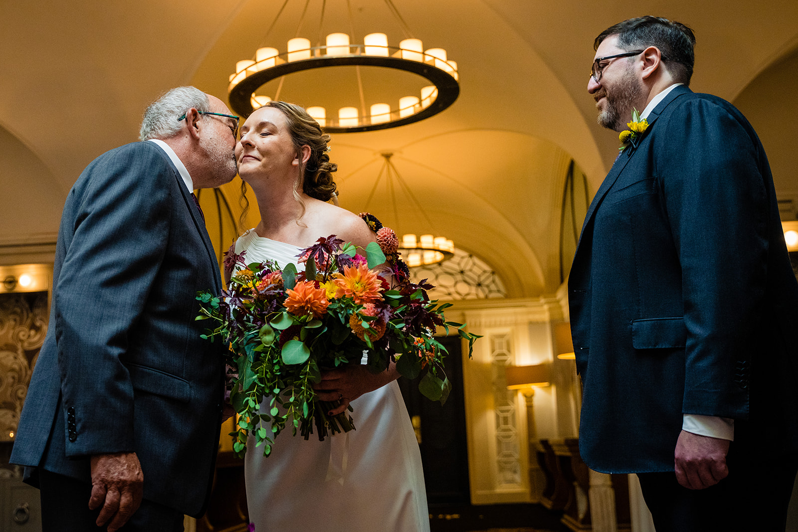 Wedding ceremony at the Kimpton Hotel Monaco in Washington DC by Potok's World Photography