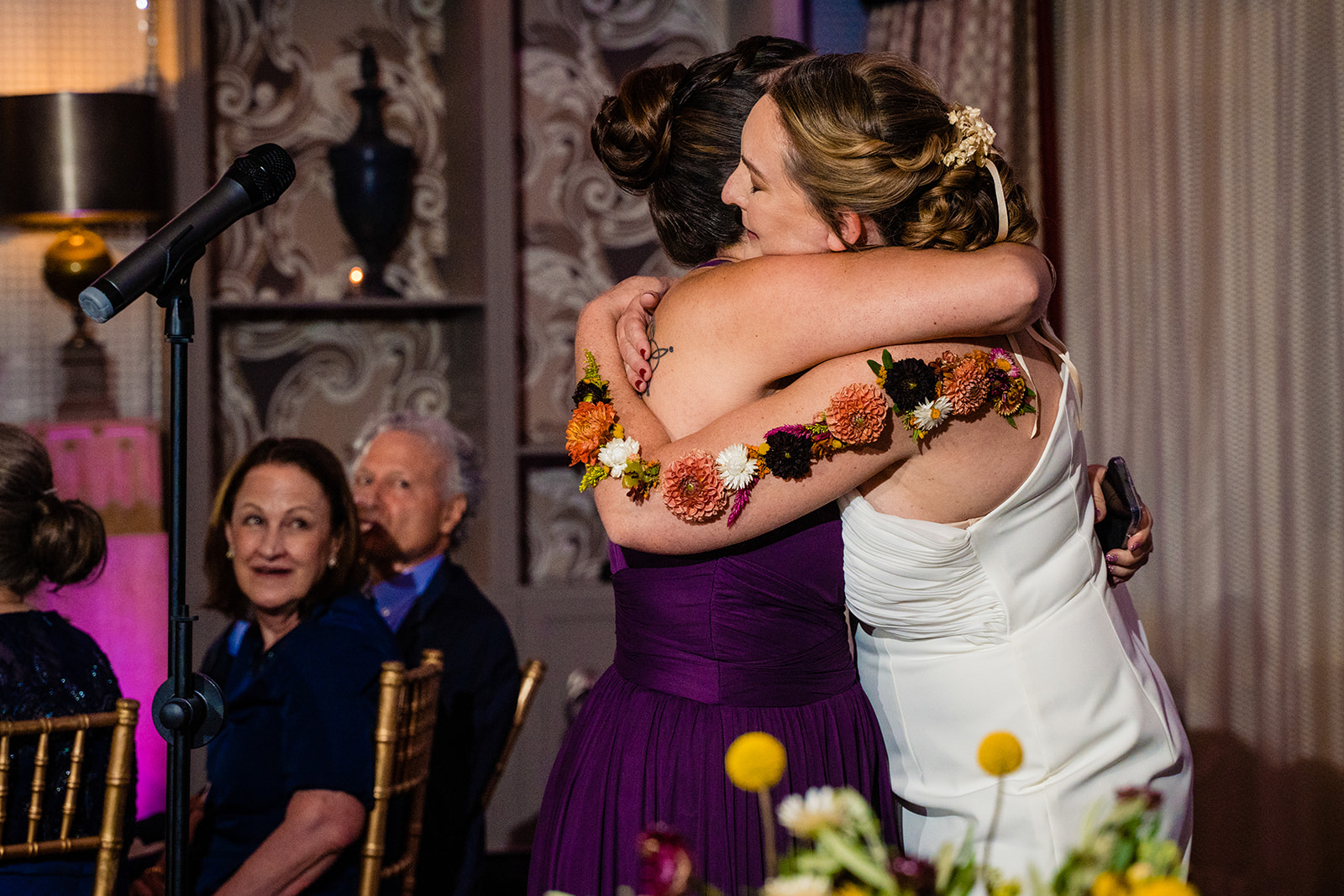 Toasts and Speeches at the wedding reception at Hotel Monaco in Washington DC by Potok's World Photography