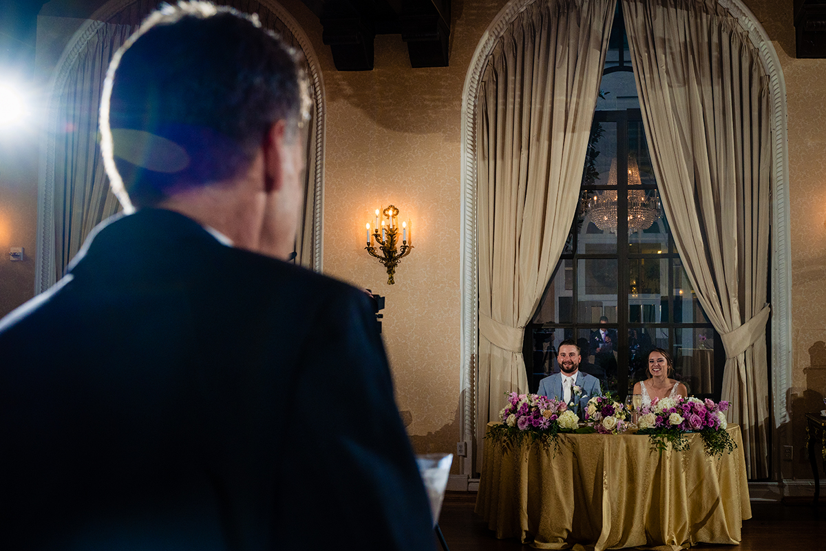 Speeches during the wedding reception at the St. Regis in DC by Potok's World Photography