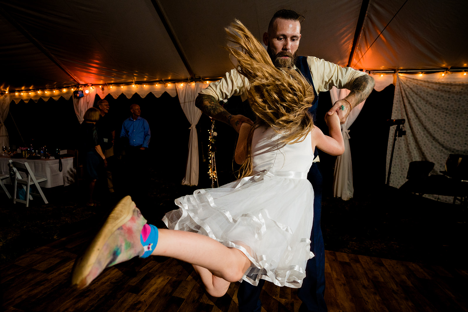Frederick Virginia wedding reception dance floor pictures by Potok's World Photography