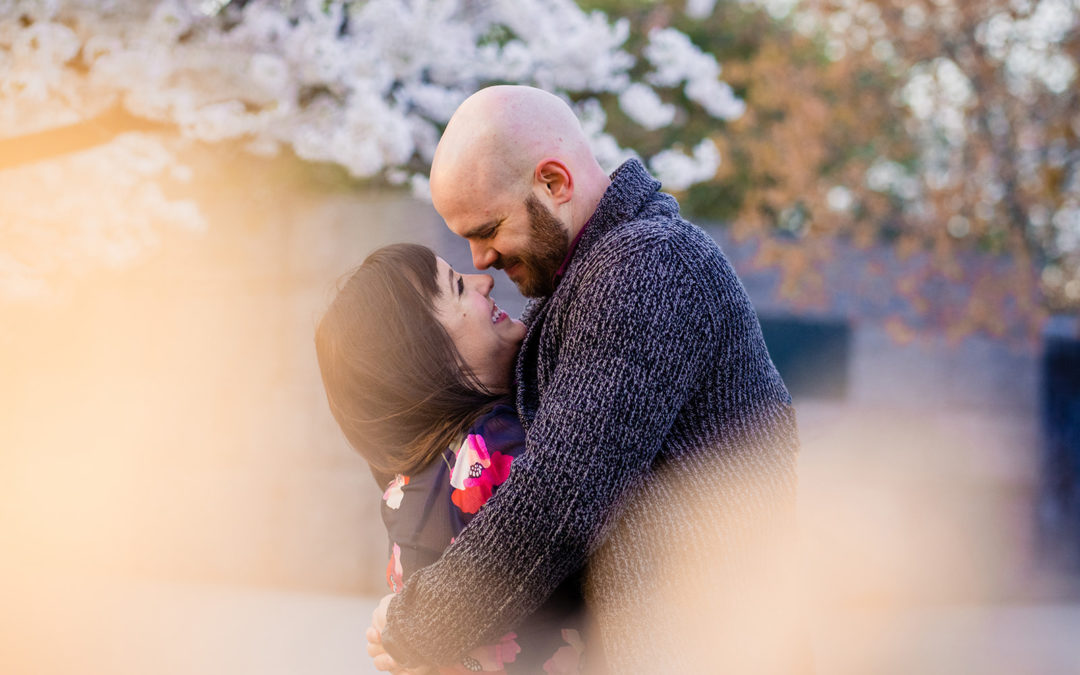 Kenzie + Jon | Cherry Blossom Engagement Photos | Tidal Basin DC